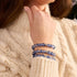 Lapis Flame | .925 Sterling Silver | Firefly Glass Bracelet